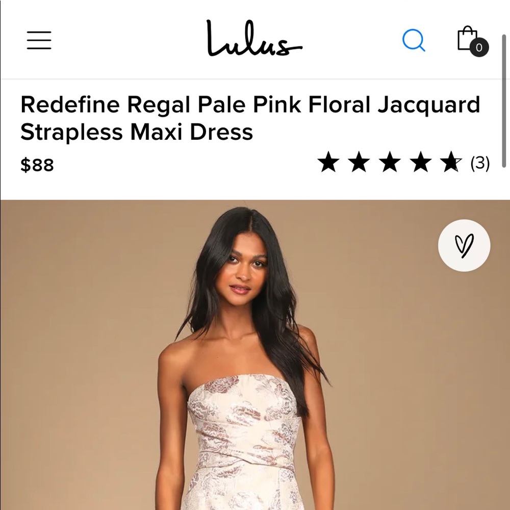 Beautiful pale pink wedding guest dress